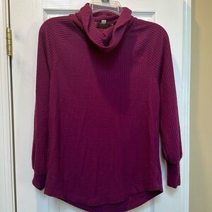 LOFT cowl/funnel neck waffle sweater size XS